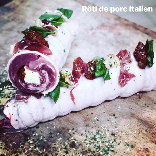 Rôti de porc italien